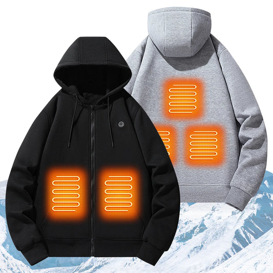 Electric Heated Hoodies Long Sleeve Streetwear Winter Warm Heated Clothes Thermal Heated Jacket for Men and Women